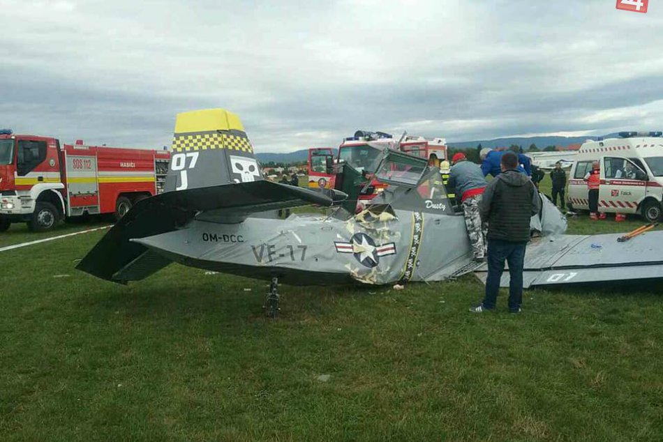 Na letisku v Prievidzi spadlo lietadlo: Jedna osoba nehodu neprežila