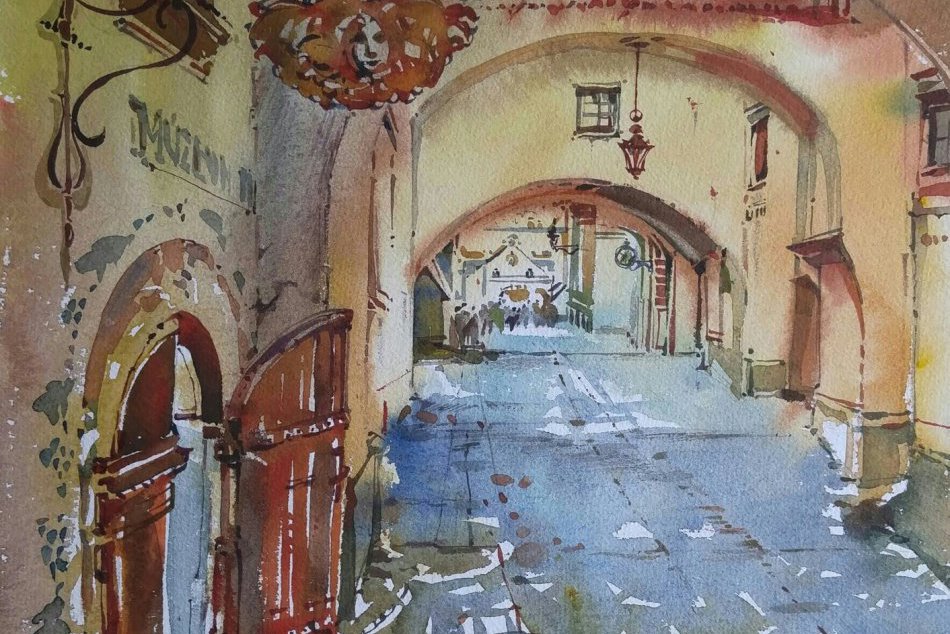 Ilustračný obrázok k článku Obrazy Natálie si zamilujete: Miesta v Prešove namaľovala nádherným spôsobom, FOTO
