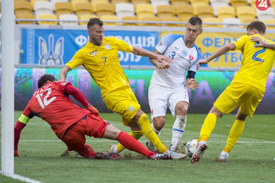 Ilustračný obrázok k článku Premiéra vo futbalovej Lige národov: Slovensko podľahlo Ukrajine gólom z penalty