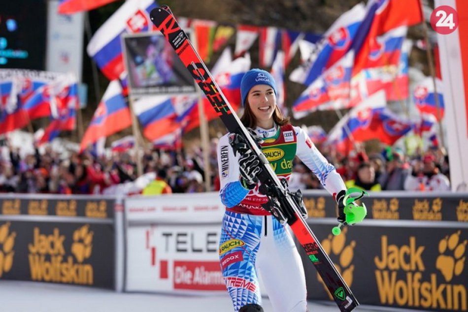 Ilustračný obrázok k článku Vlhová vyhrala slalom v Kranjskej Gore: V súboji o malý glóbus predbehla Shiffrinovú. FOTO
