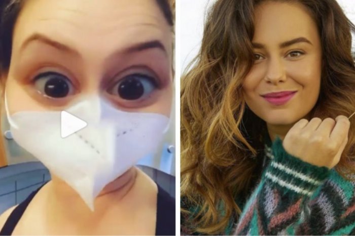 Ilustračný obrázok k článku Puknete od smiechu! Herečka Dominika Kavaschová nosí respirátor aj doma, VIDEO
