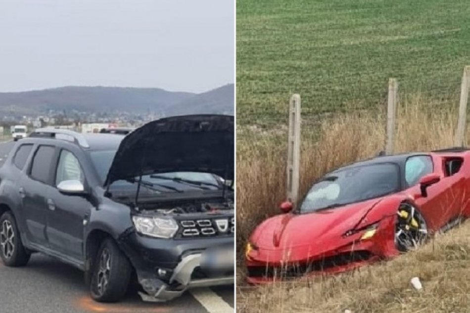 Ilustračný obrázok k článku Na diaľnici D4 sa zrazila Dacia s Ferrari: Výška škody na športiaku? Je dychberúca!
