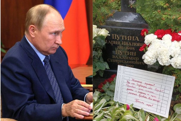 Ilustračný obrázok k článku Aktivisti nechali na hrobe Putinových rodičov ODKAZ: Ich syn sa vraj nevie vpratať do kože!