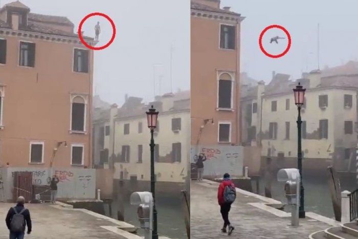 Ilustračný obrázok k článku Pre lajky všetko? Hlúpy turista skočil v Benátkach z obrovskej výšky rovno do kanála, VIDEO