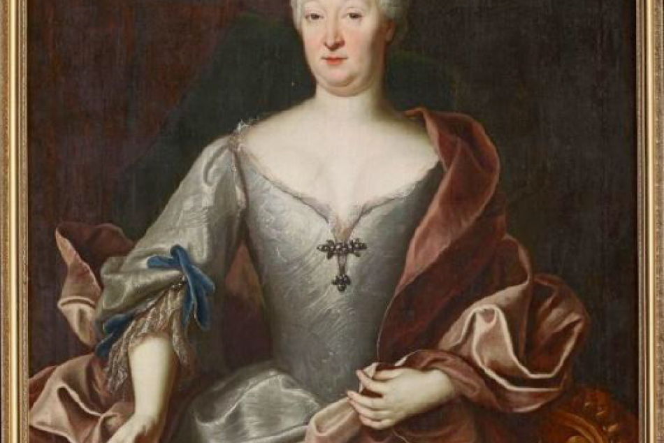 Olejomaľba na plátne z roku 1724: Juliana Terézia Althanová