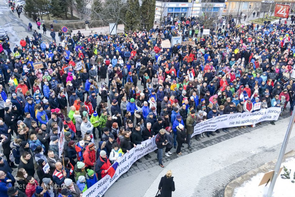 Protesty Za slušné Slovensko