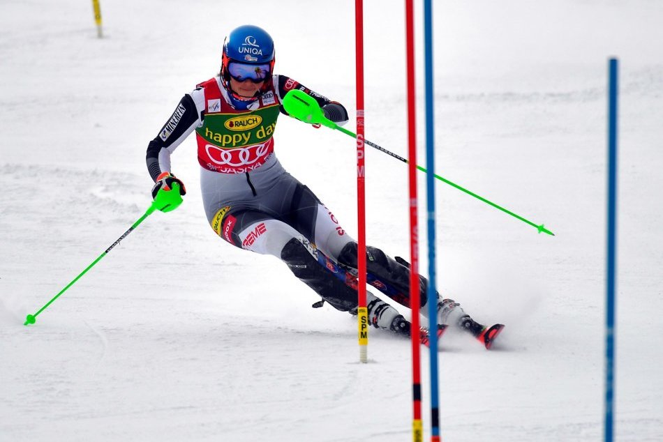 Vlhová počas slalomu v Jasnej