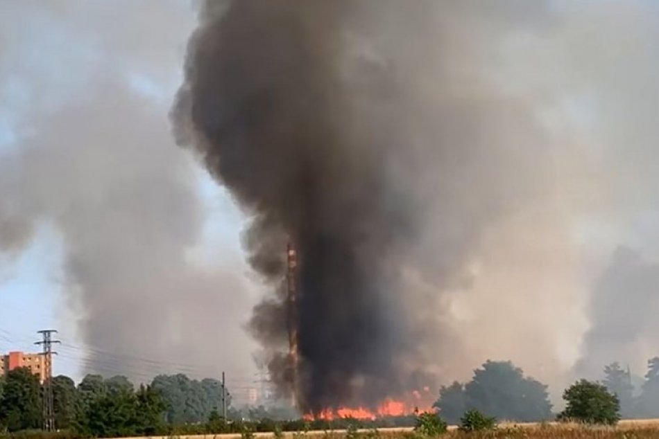 Obrovský požiar v Trnave
